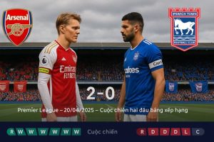 Nhận định bóng đá Arsenal vs Ipswich ngày 20/04