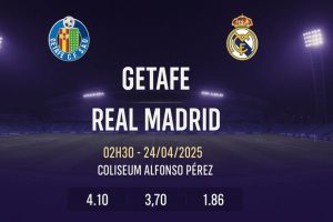 Nhận định bóng đá Getafe vs Real Madrid ngày 24/04